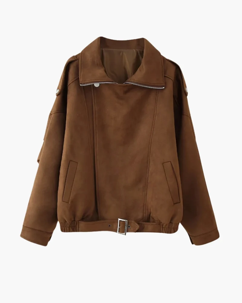 Vintage Suede Drape Jacket - Image 3