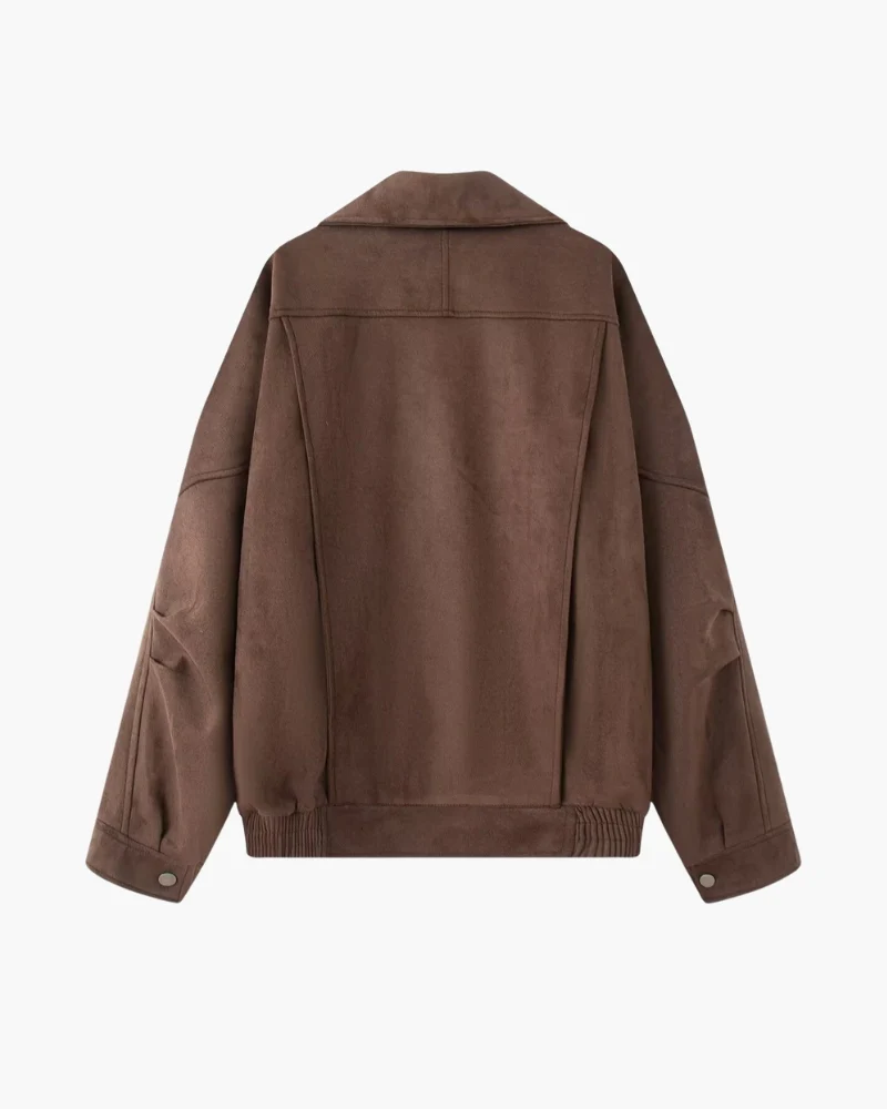 Vintage Suede Drape Jacket - Image 8