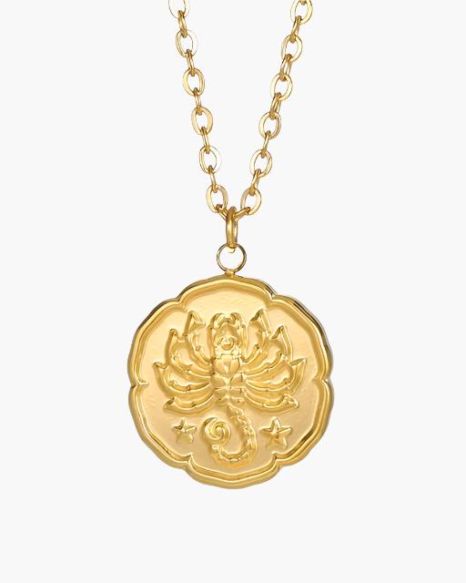 Zodiac Sign Necklace - Gold - Image 12