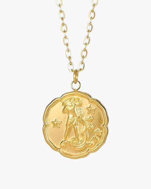 Zodiac Sign Necklace - Gold - Image 7