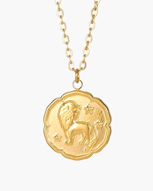 Zodiac Sign Necklace - Gold - Image 9